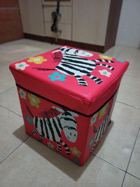 Box Storage Penyimpanan Bisa Duduk Tempat Mainan Motif Animal