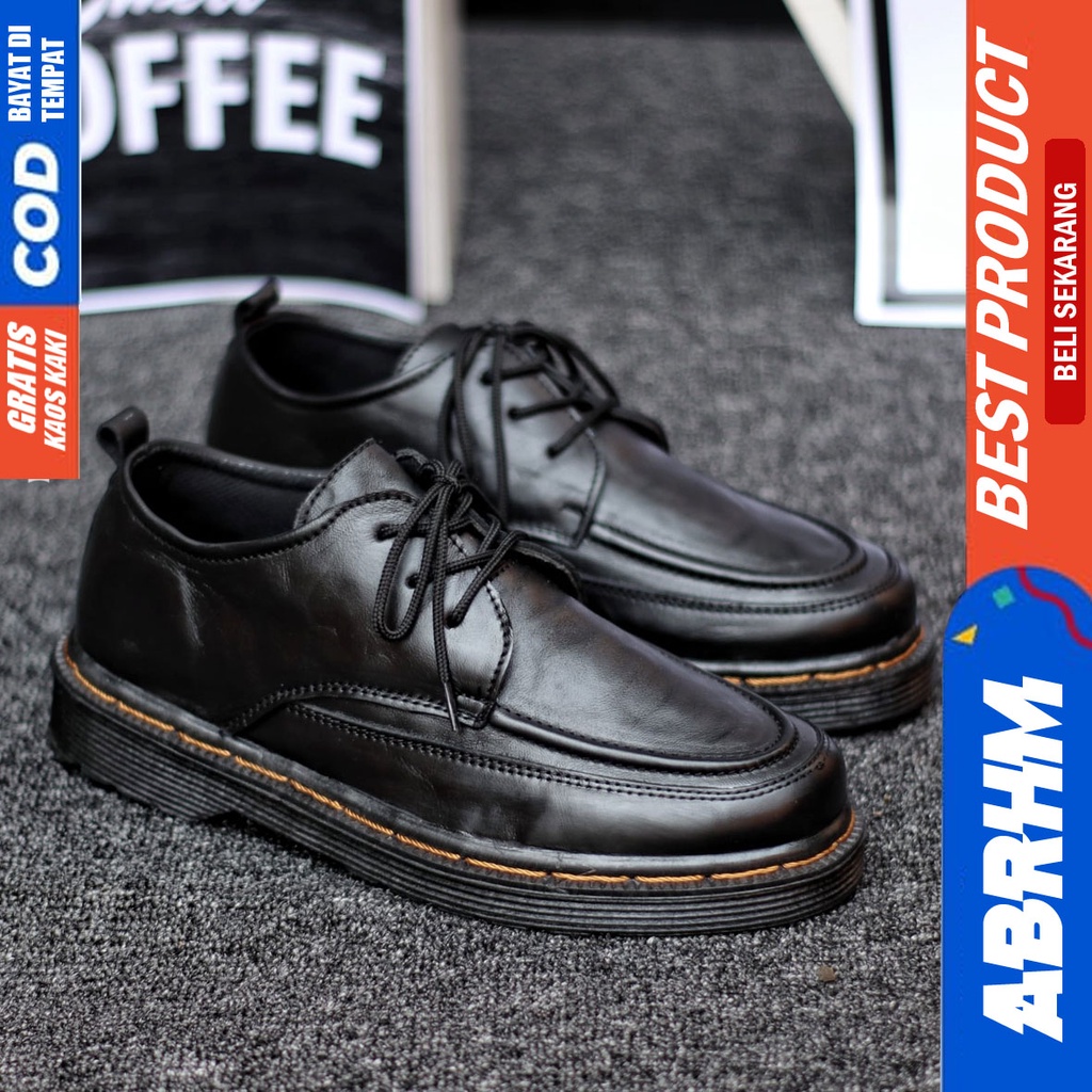 Abrhm Docc - Sepatu Formal Pria Pantofel Kulit Asli