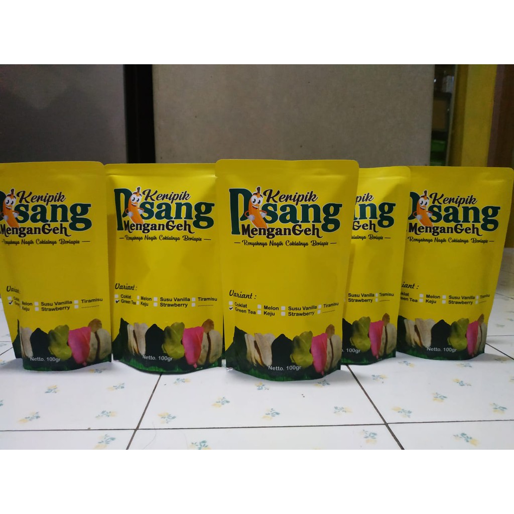 

Cemilan Keripik Pisang Coklat Melted Lumer Mengan Geh Aneka Rasa Khas Lampung