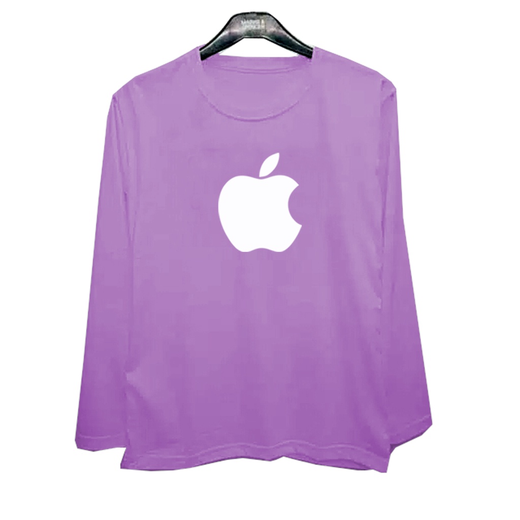 Kaos Apple Lengan Panjang Jumbo