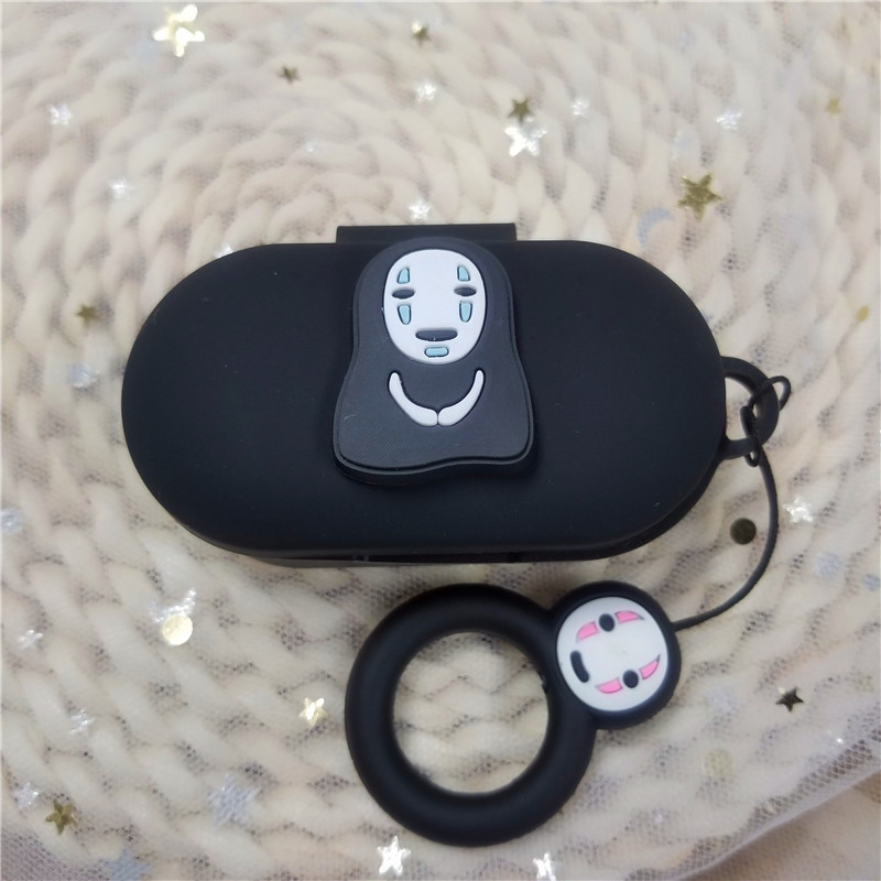 QCY T3 TWS Wireless Bluetooth Protective Silicone Case Cute Cartoon Soft Cover with Key Ring