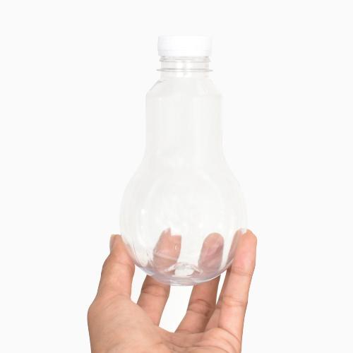 Botol Lampu 320 Ml/Botol Bohlam/Botol  Plastik Kekinian