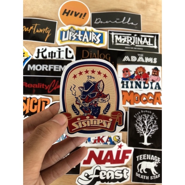 STICKER PACK [INDONESIAN BAND EDITIOn] / STICKER AESTHETIC STICKER RANDOM ISI 5 /STICKER METAL / STICKER POP / STICKER INDIE / STICKER BAND bisa cod marjinal seringai sore naif killing me inside upstair the sigit naif morfem navicula panturas jason ranti