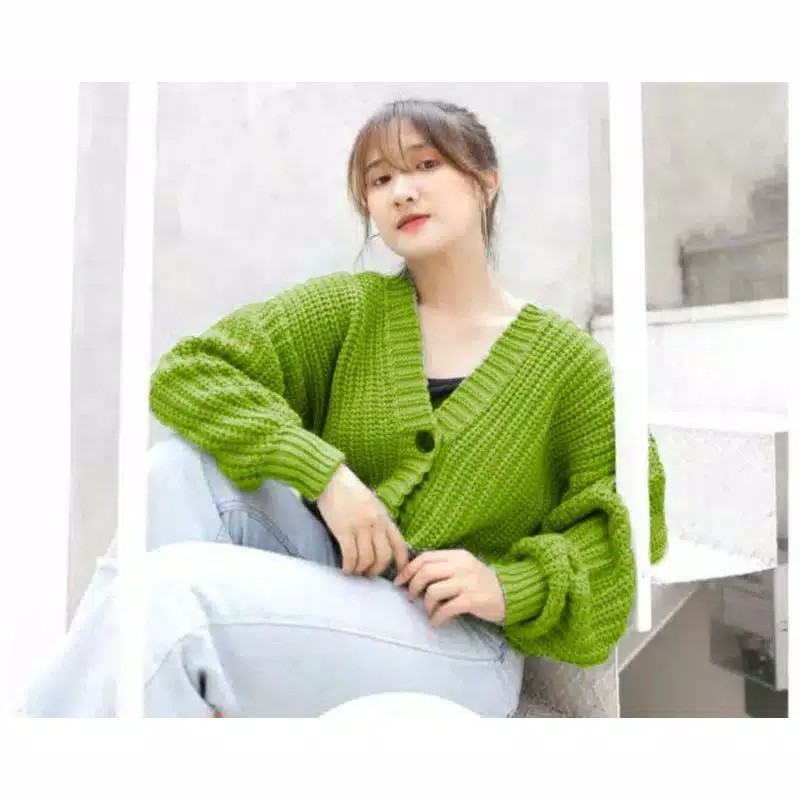Cardigan Rajut ZULFAA 3 get l Pakaian Rajut Atasan Wanita l Outwear l Rajut Keren Murah-5
