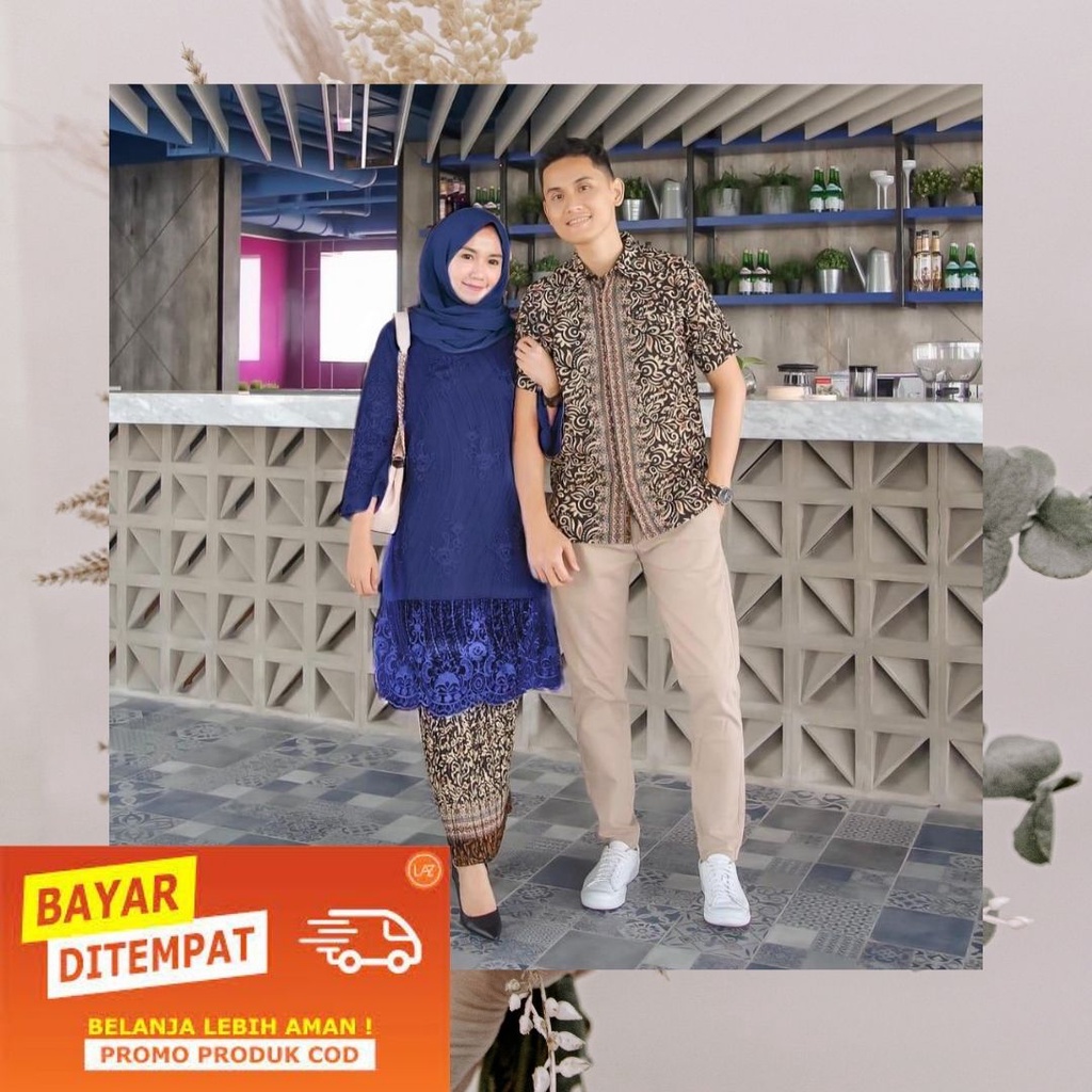 Termurah Ada Jumbo Batik Couple Amelia terbaru brukat tile High Quality Couple Amalia full brukat Co