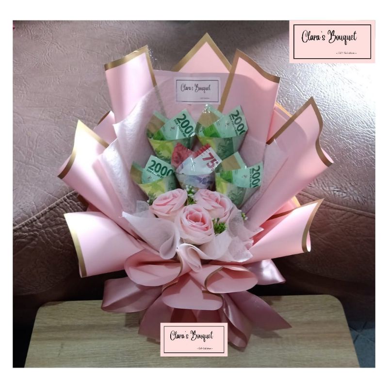 Bucket Money/ Bucket Uang/ Buket Uang/ Buket Bunga/ Buket Snack / Money Tart/ Money Cake