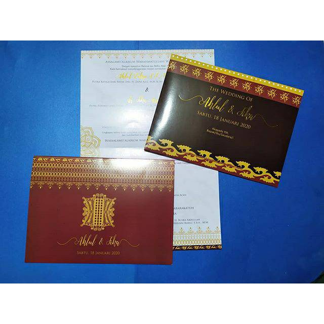 Undangan pernikahan (harga untuk 500 pcs)