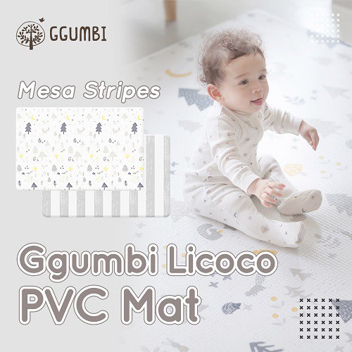 Ggumbi Licoco PVC Play Mat Mesa Stripes– Play Mat Anak