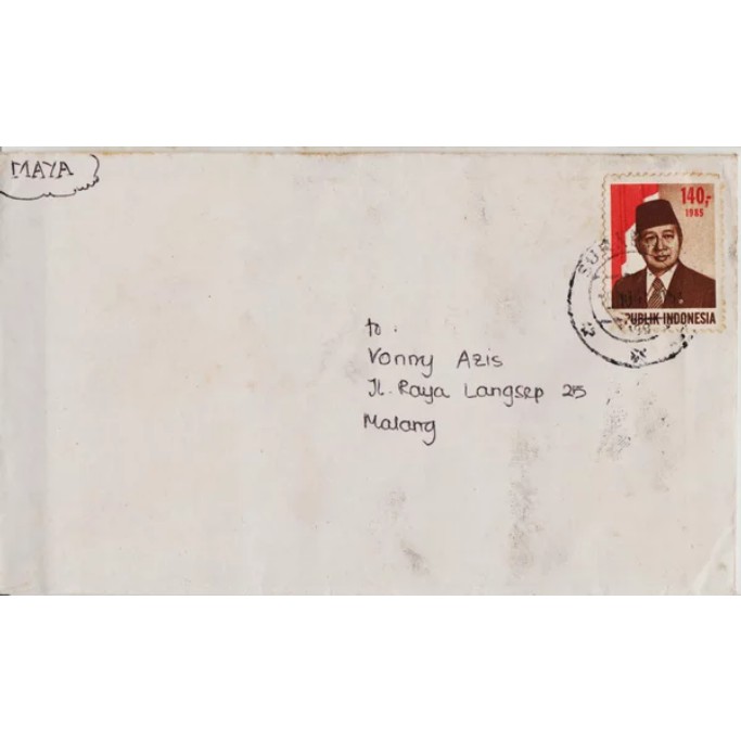 

Perangko Filateli A3-63 Indonesia Cover From Surabaya To Malang