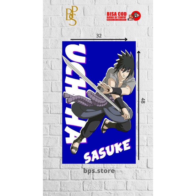 POSTER HIASAN DINDING SASUKE - POSTER SASUKE - FOTO SASUKE NARUTO - POSTER ANIME - WALLDECOOR - HIAS
