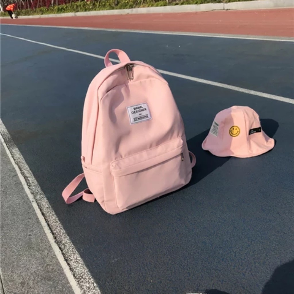 KSO_BAG - Tas Ransel Anak Wanita Terbaru 2021 Kekinian Backpack Motif Carakter PHIUM POLOS Termurah