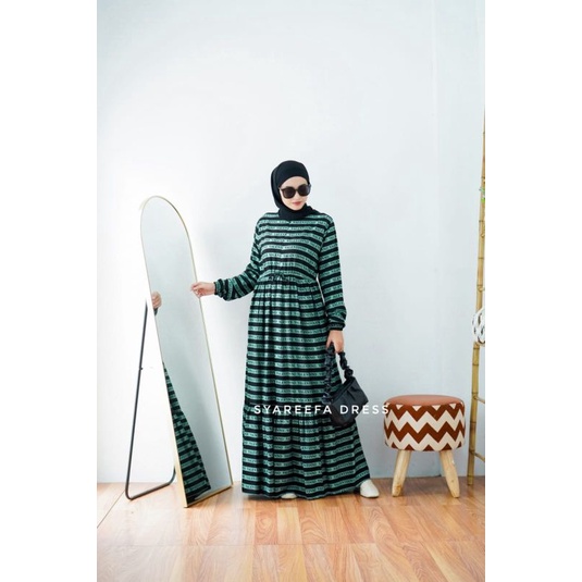 [COD]GAMIS RAYON MOTIF PREMIUM//SYAREEFA DRESS BY YAYUKU