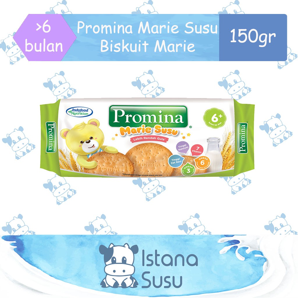 Promina Biskuit Marie Roll Susu 150gr