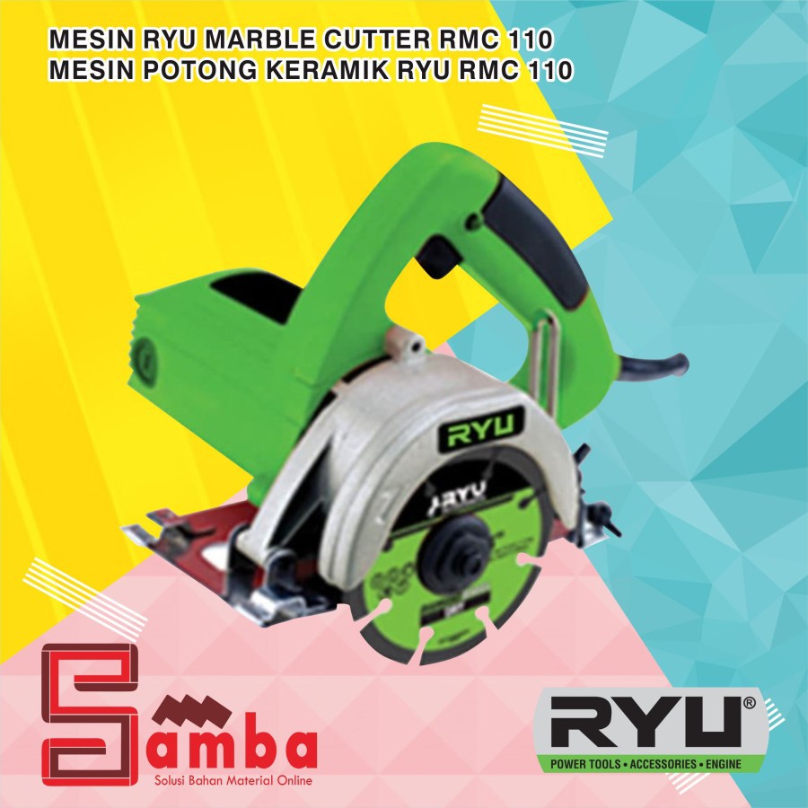 MESIN RYU MARBLE CUTTER RMC110 / MESIN POTONG KERAMIK RYU RMC 110