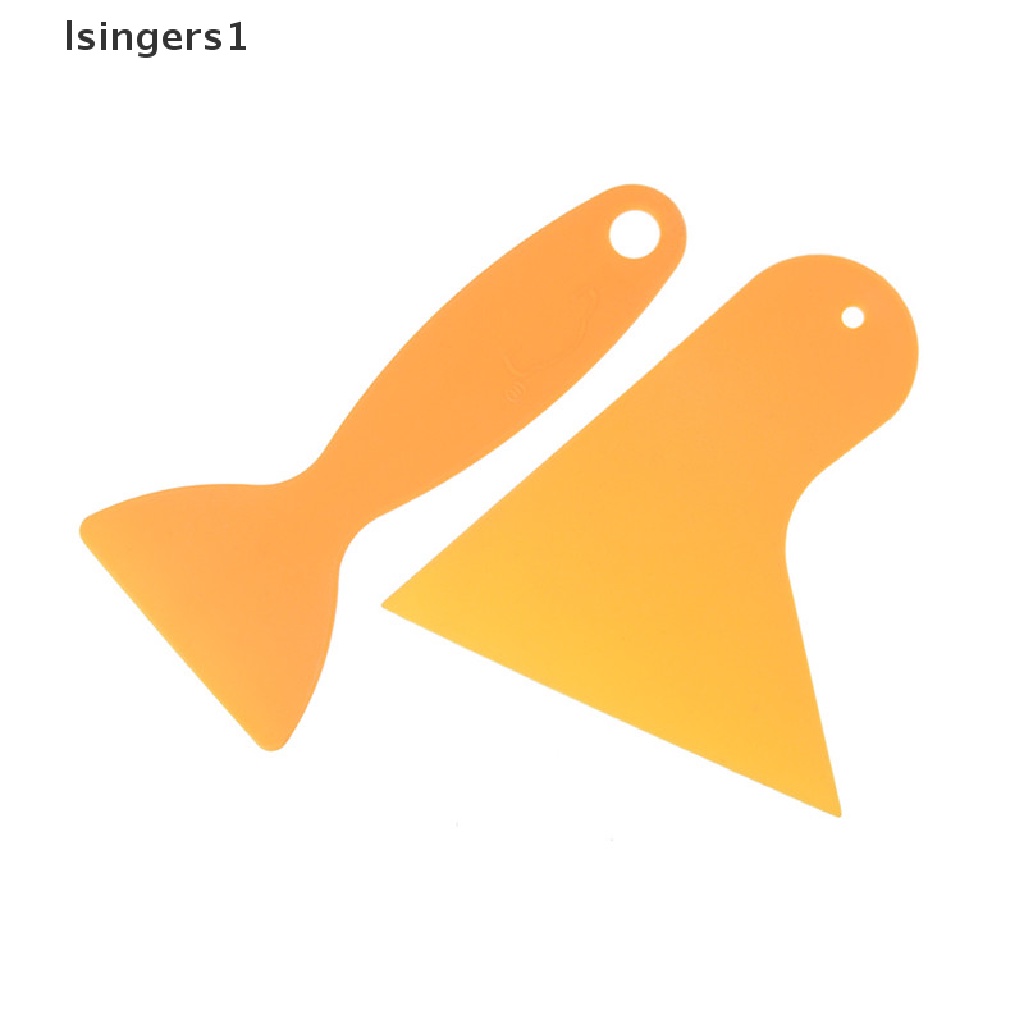 (lsingers1) 2pcs / Set Scraper Aplikator Stiker Film / Vinyl Bebas Gelembung Untuk Kaca Mobil