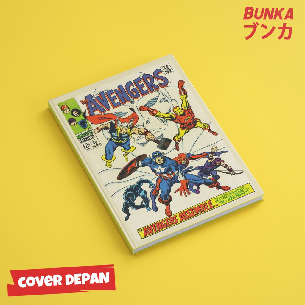 

Notebook Marvel Avengers Klasik Cover 11 Hardcover A5 Buku Tulis Catatan Note Agenda Planner