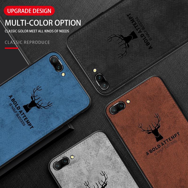 Casing Belakang Bahan TPU Tekstur Kepala Rusa untuk iPhone 6 / 7 / 8 / X