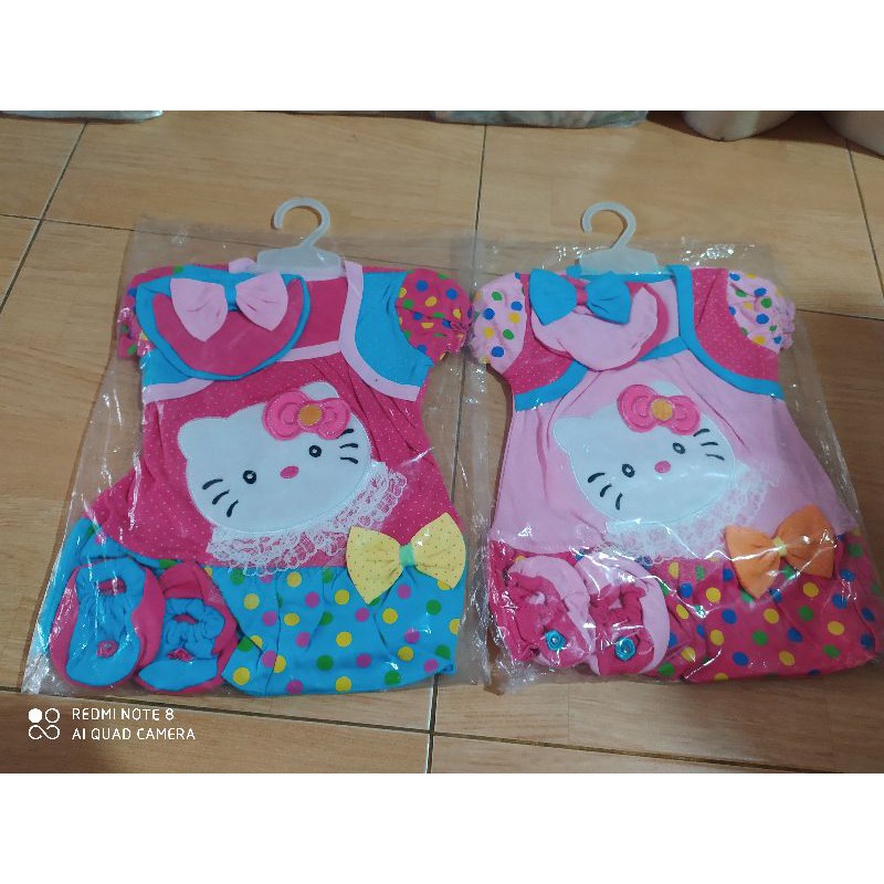 Dress Set Bayi Newborn dress anak perempuan