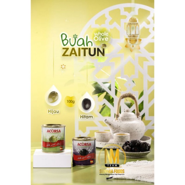 

Buah Zaitun Kaleng Netto 100gr