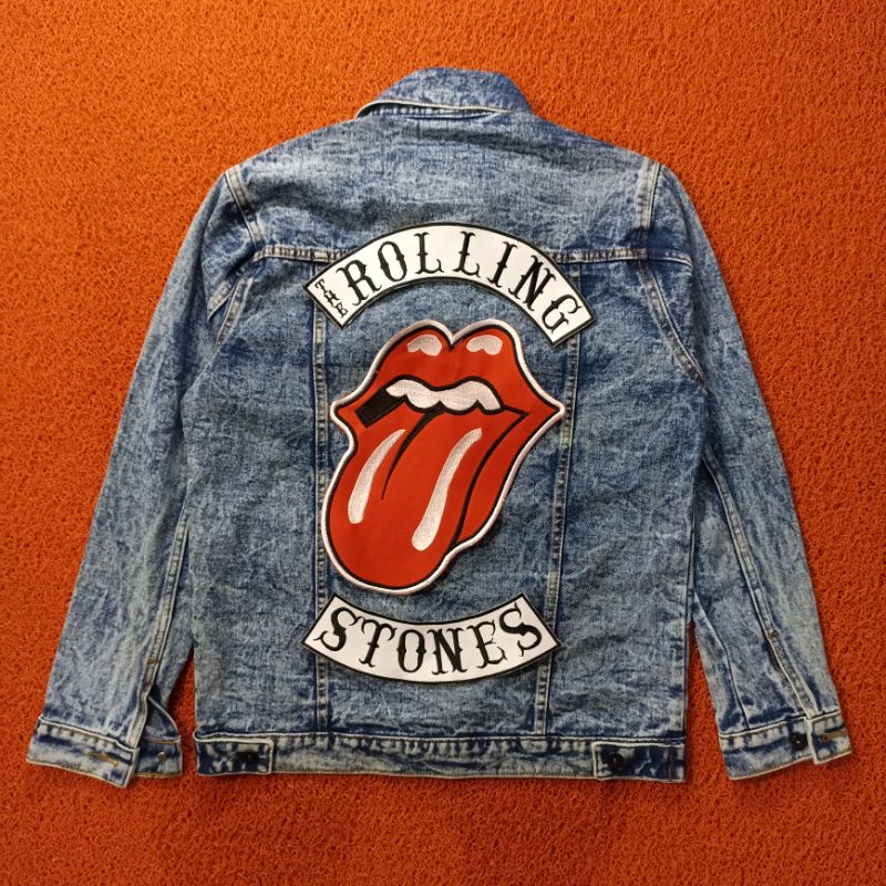 Backpatch bordir ROLLING STONES satu SET premium best quality