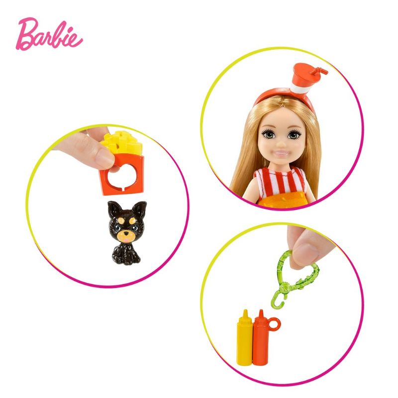 Barbie Chelsea Dress-Up Doll Burger Costume - Original Mattel
