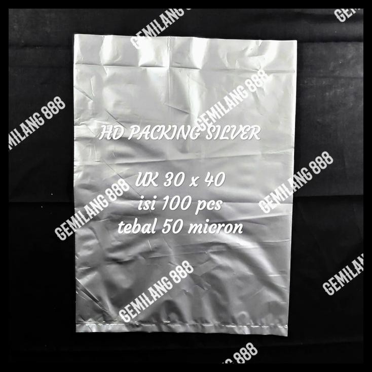 

Plastik Packing Silver Uk 30X40, Hd Packing, Kantong Bungkus Paket