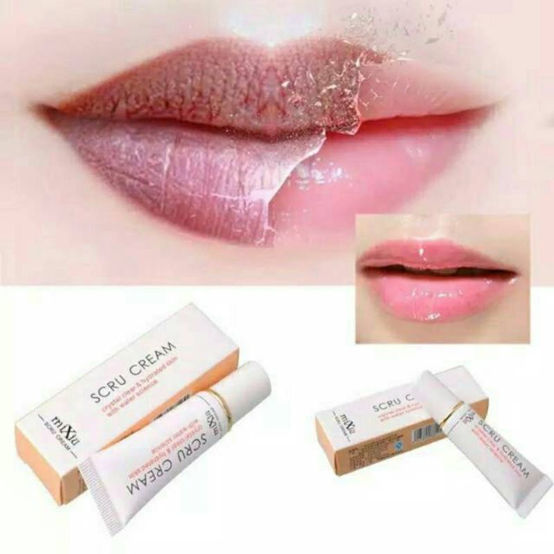 MIXIU SCRUB BIBIR CREAM ORIGINAL 100% / SCRUB CREAM BIBIR