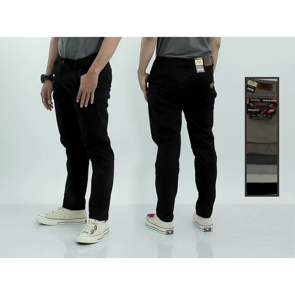 Celana Bahan Pria Formal Kantoran Katun Resleting Kuat Jahitan Rapi Murah Reguler Fit Celana Chino