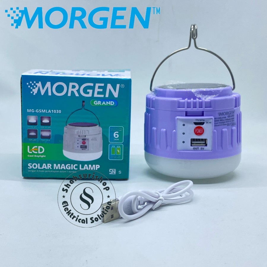 MORGEN NEW SOLAR MAGIC LAMP RECHAGEABLE 30 W EMERGENCY MG GSMLA1030