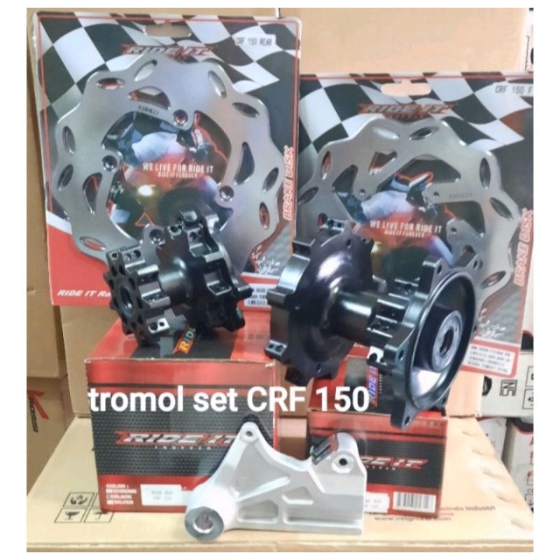 Tromol Honda CRF Plus Cakram Depan Belakang Plus Breket Pnp 1set Ride It 36 hole