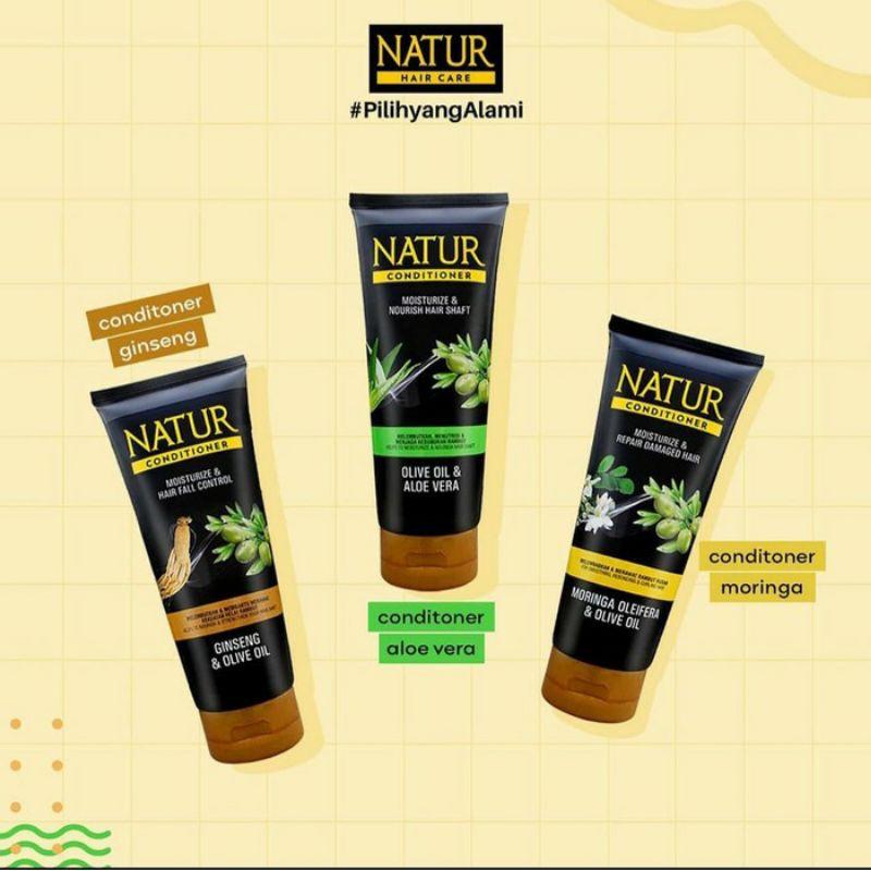 NATUR HAIR CARE SERIES/HAIR TONIC NATUR/SHAMPO NATUR/CONDITIONER NATUR ~ ORIGINAL 100%