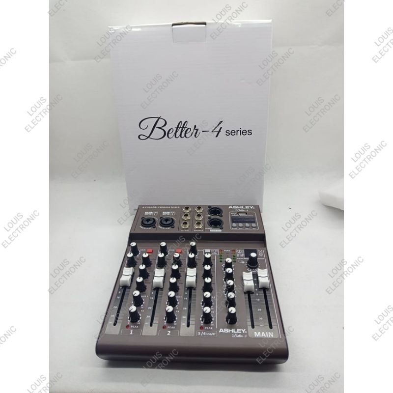 Mixer Ashley Better4 Better 4 Channel USB MP3 Bluetooth ORIGINAL