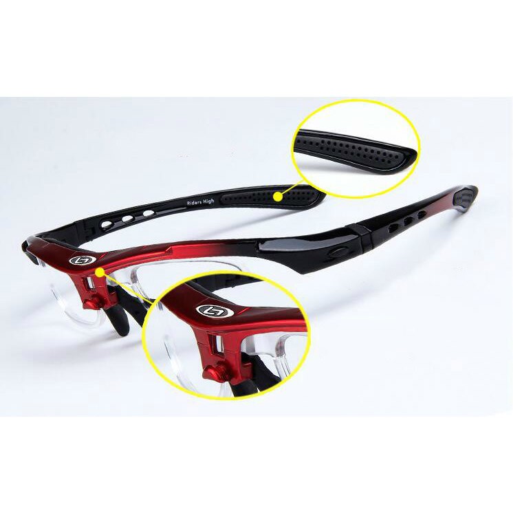 Obaolay Kacamata Sepeda Polarized Sunglasses UV400 - SP0868 - Black/Red