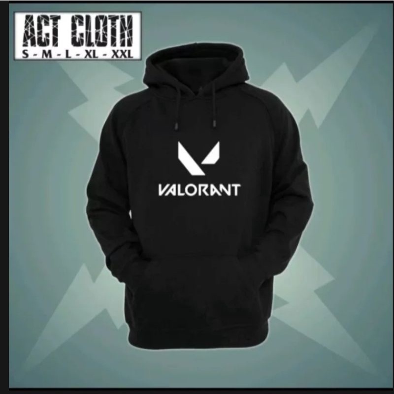 SWEATER VALORANT HOODIE VALORANT LOGO DEPAN