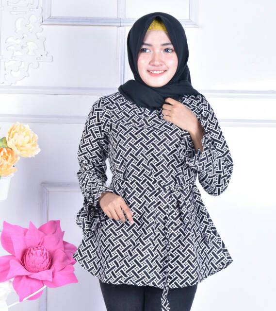 Bluse payung monocrom