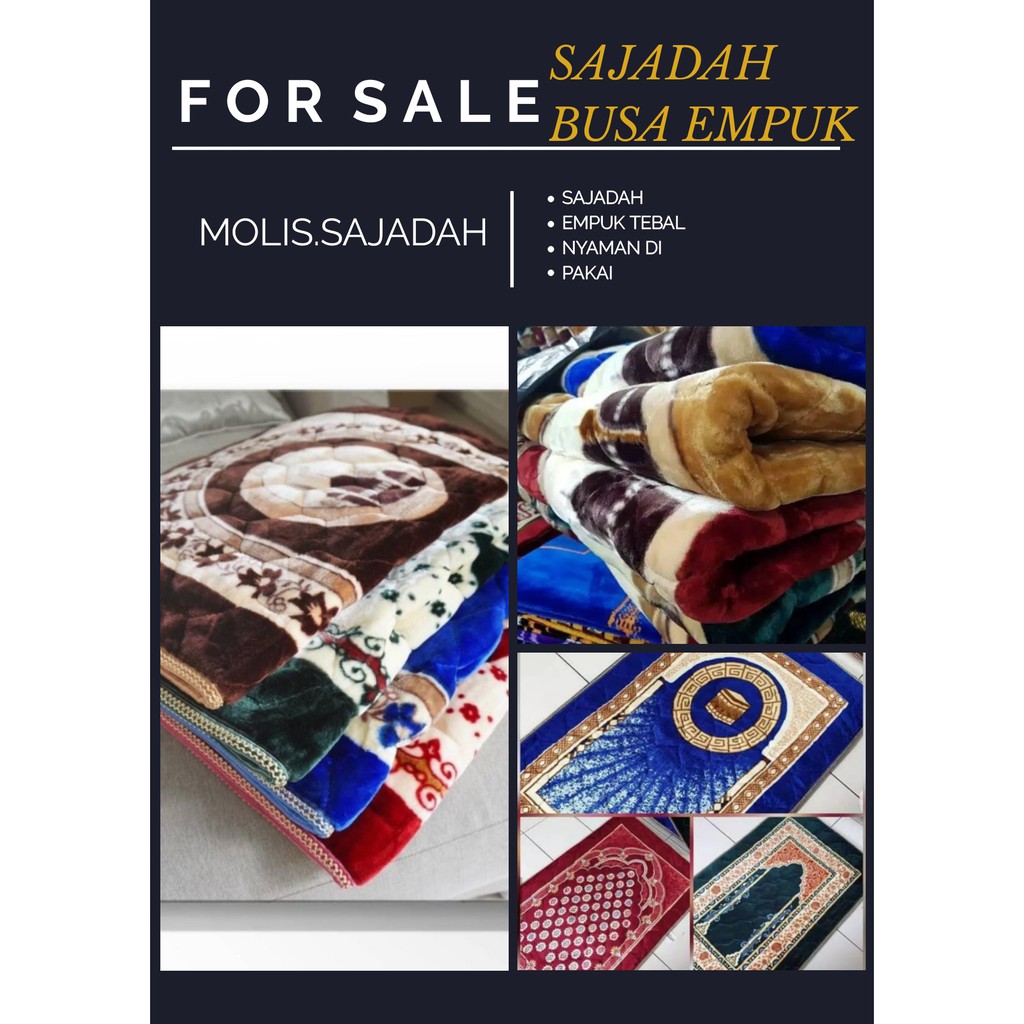 SAJADAH EMPUK SAJADAH BUSA SEJADAH TEBAL JUMBO PERLENGKAPAN SHOLAT