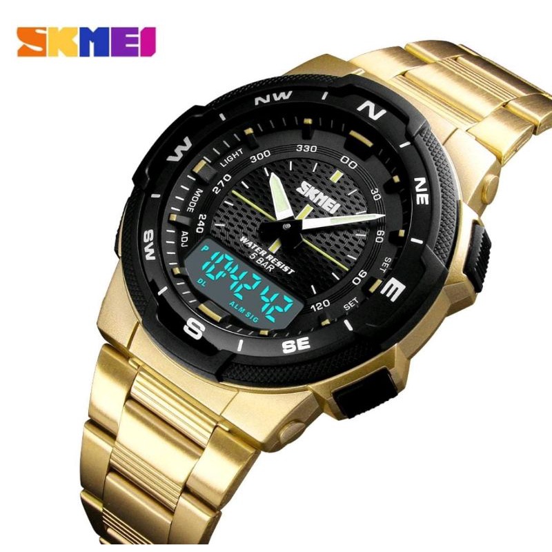 SKMEI 1370 Jam Tangan Pria Analog Digital Anti Air Dualtime