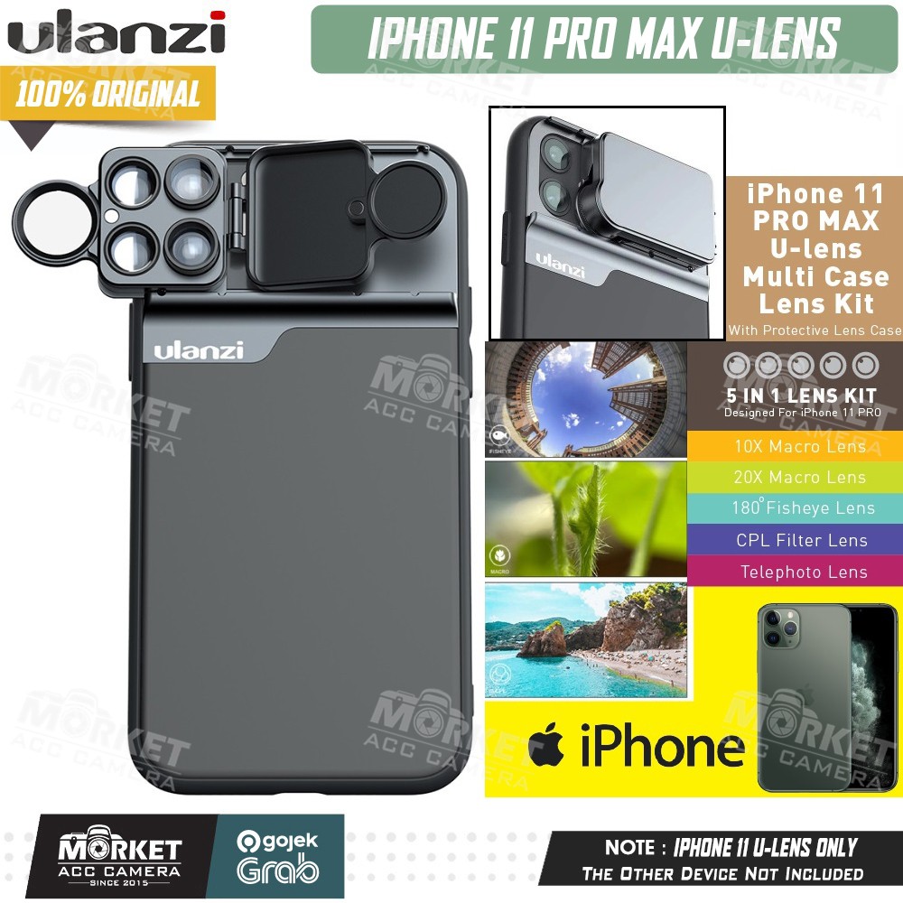 Jual Ulanzi ULens Case iPhone 11 Pro Max 5in1 Multi Lensa
