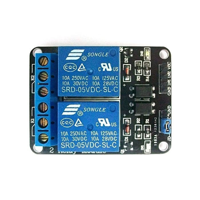 Relay Module 5V 2 Channel 2ch 2 ch Untuk Arduino Modul Relay 5V 5 V