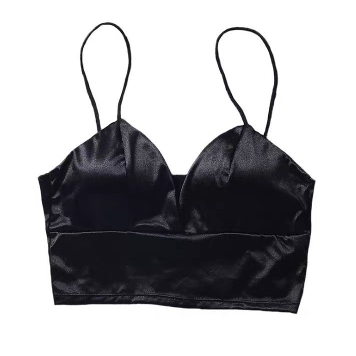 NEEDED.ID JKT | SILK CROP TOP BH / Bra Fashion Wanita Import Pakaian Dalam Bra Bahan Satin Stylish Tanktop