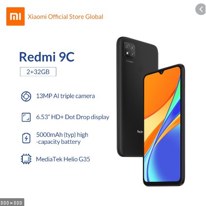 XIAOMI REDMI 9C 4GB / 64GB Twilight Blue-2