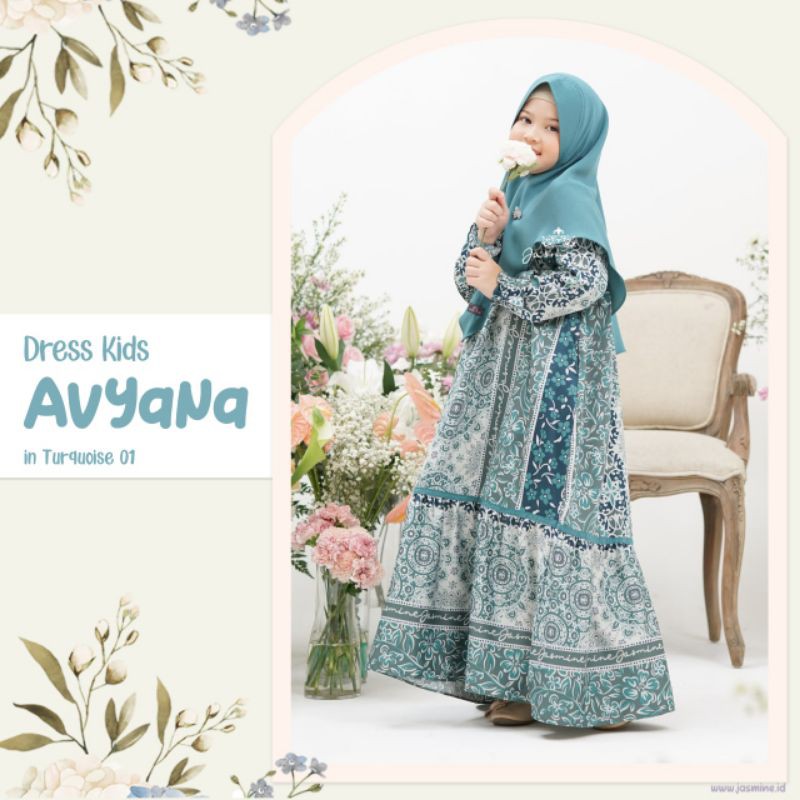 Gamis Anak Avyana Dress Kids Jasmine