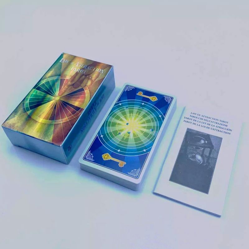 Law of Attraction Tarot Holographic include guide paper