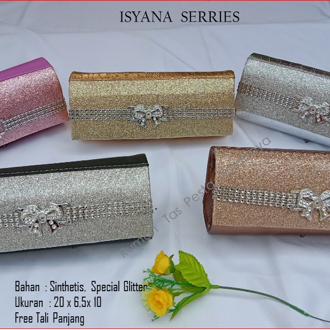 Tas Slempang,Tas Etnik,Tas Kekinian,ISYANA  Garis Tengah Silver