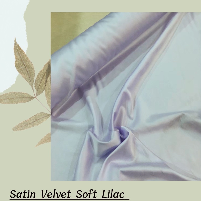 Kain Satin Velvet warna  Soft Lilac