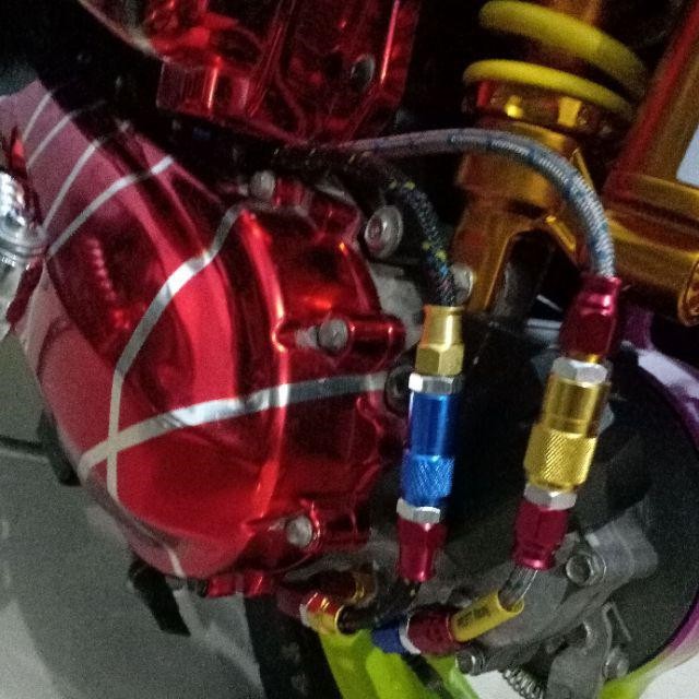 Selang Tutup Oli Gardan gearbox baut 12 baut oli Garden Tutup oli gearbox CNC Selang Serat Variasi M