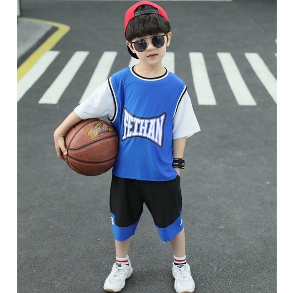 Setelan Anak Laki-laki Fethan Baju Anak Import Baju Olahraga Anak Ukuran 120-160 Usia 4-10 Thn