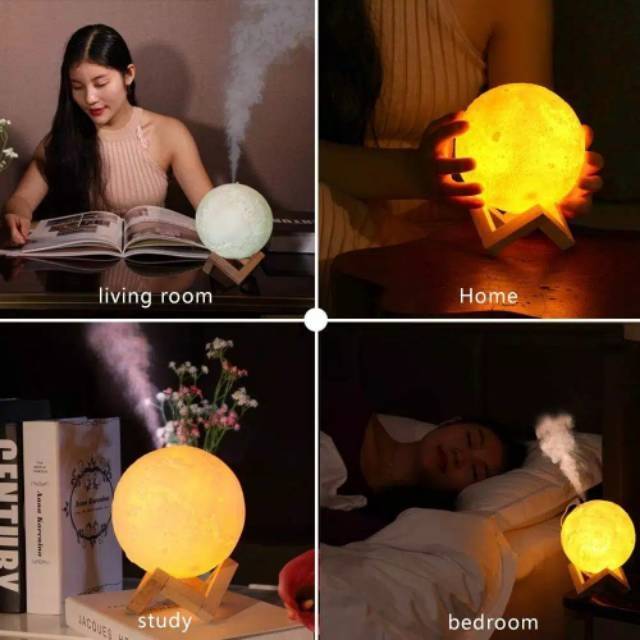 Humidifier 3D moonlight diffuser aromatherapy essential oil