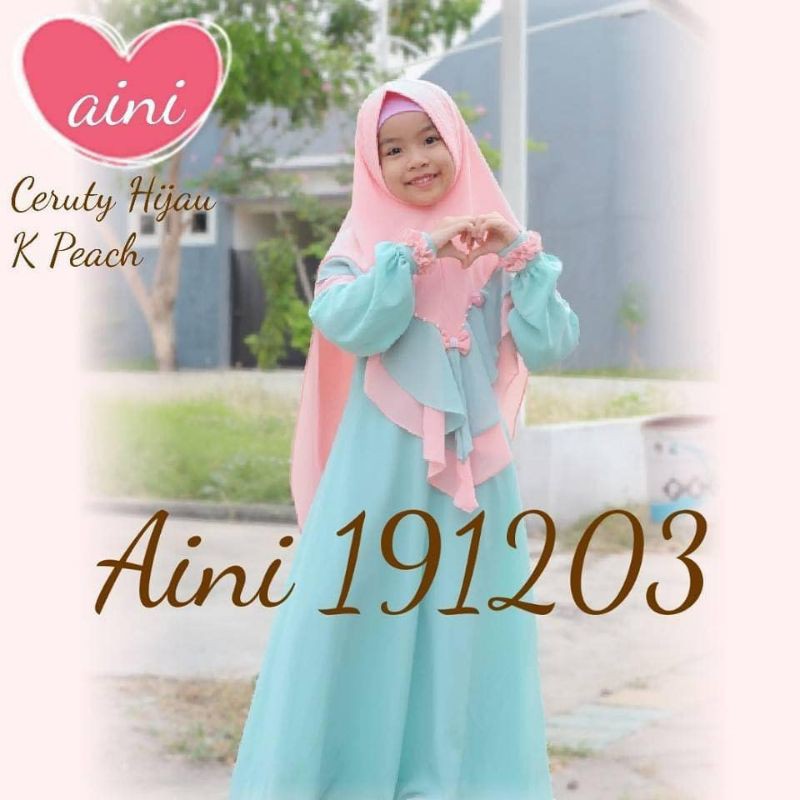Gamis Aini 190203/gamis anak syar'i