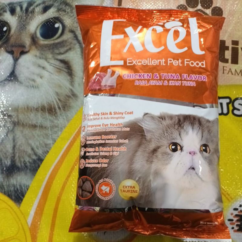 Makanan Kucing Excel 500gr Excel Chicken Tuna